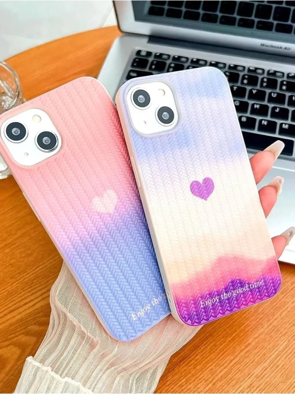 Cute Multicolor iPhone 12 Mini/13 Mini Heart Case NWOT